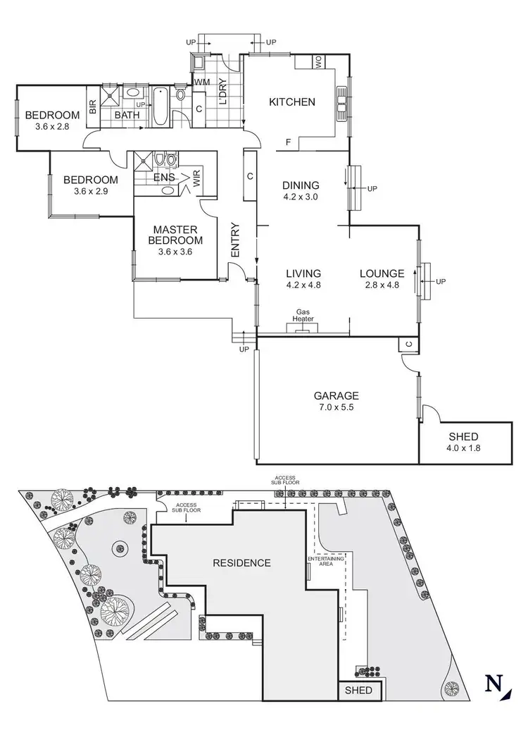 Floorplan of Homely house listing, 12 Rocklea Road, Bulleen VIC 3105