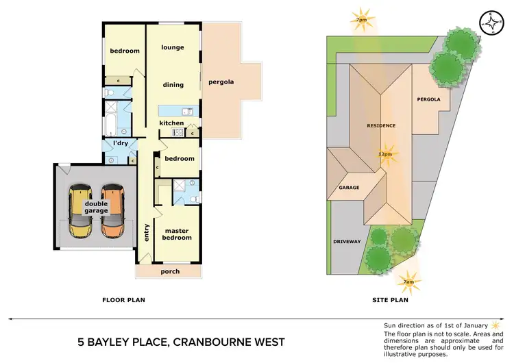 Floorplan of Homely house listing, 5 Bayley Place, Cranbourne West VIC 3977