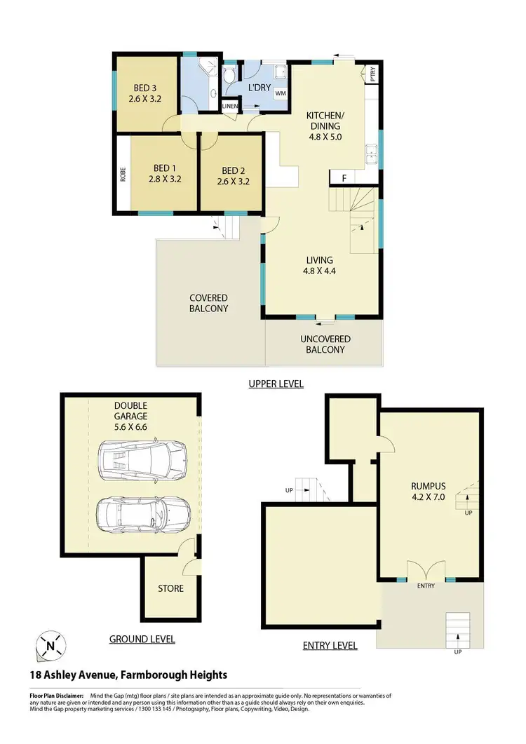 Floorplan of Homely house listing, 18 Ashley Avenue, Farmborough Heights NSW 2526