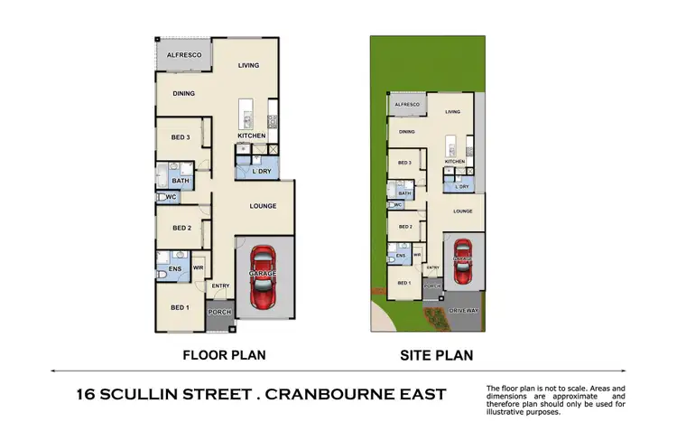 Floorplan of Homely house listing, 16 Scullin Street, Cranbourne East VIC 3977