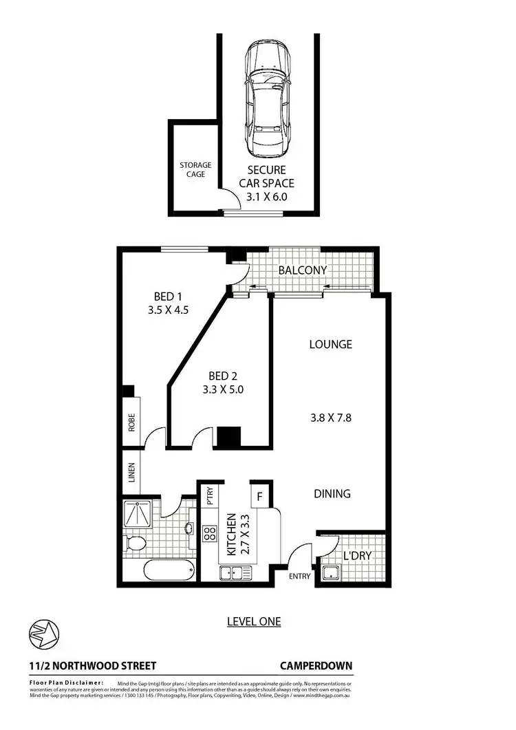 Floorplan of Homely apartment listing, 11/2 Northwood Street, Camperdown NSW 2050