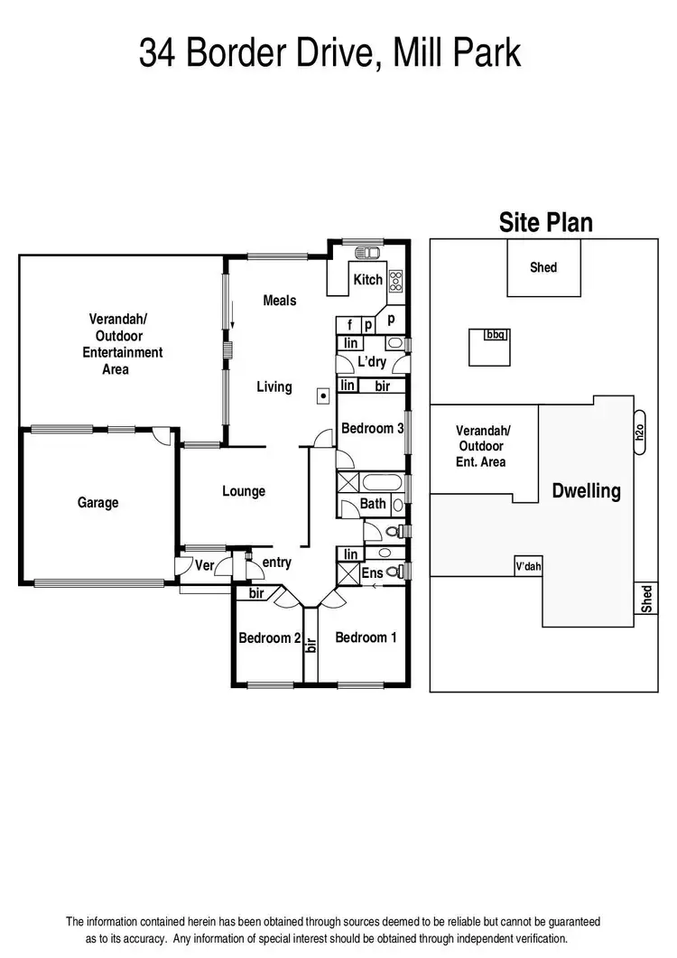 Floorplan of Homely house listing, 34 Border Drive, Mill Park VIC 3082