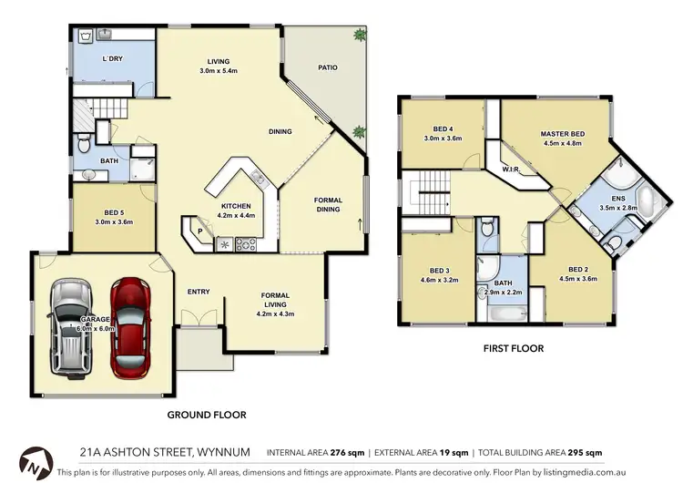 Floorplan of Homely house listing, 21a Ashton Street, Wynnum QLD 4178