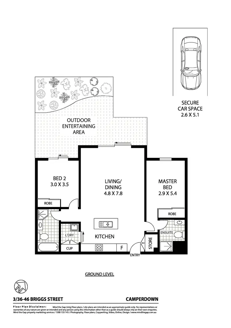 Floorplan of Homely apartment listing, 3/36-46 Briggs Street, Camperdown NSW 2050