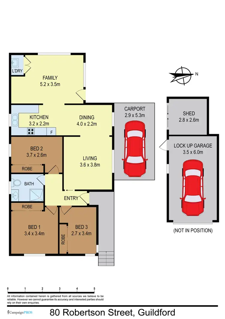 Floorplan of Homely house listing, 80 Robertson Street, Guildford NSW 2161