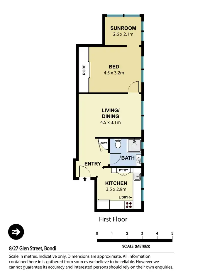 Floorplan of Homely apartment listing, 8/27 Glen Street, Bondi NSW 2026