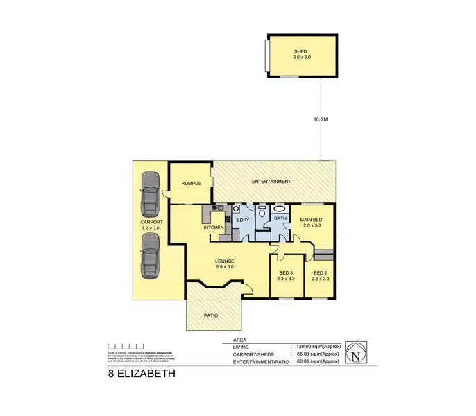 Floorplan of Homely house listing, 8 Elizabeth Crescent, Bellbridge VIC 3691