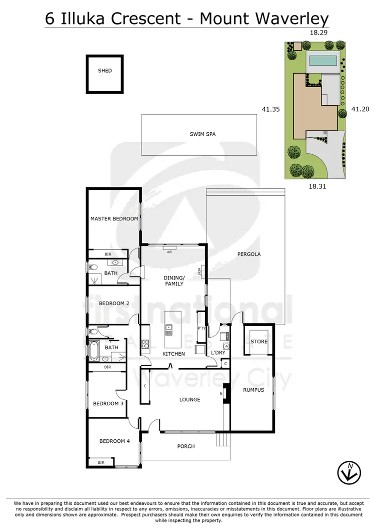 Floorplan of Homely house listing, 6 Illuka Crescent, Mount Waverley VIC 3149