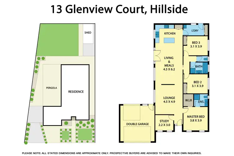 Floorplan of Homely house listing, 13 Glenview Court, Hillside VIC 3037
