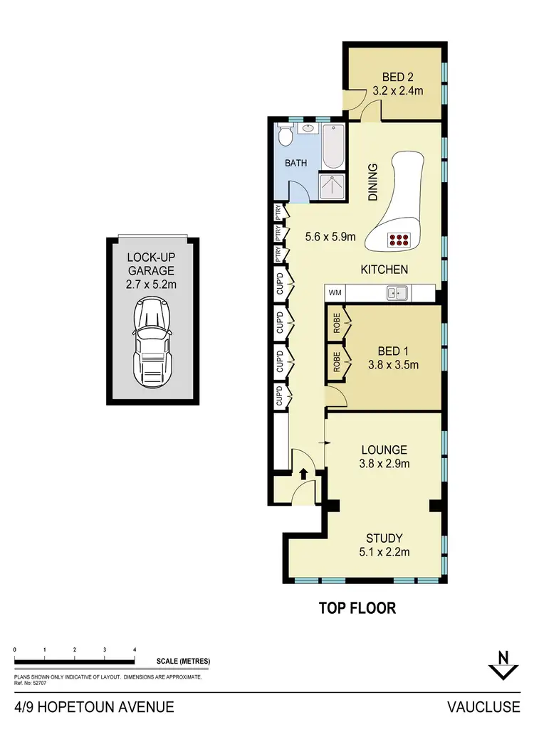 Floorplan of Homely apartment listing, 4/9 Hopetoun Avenue, Vaucluse NSW 2030