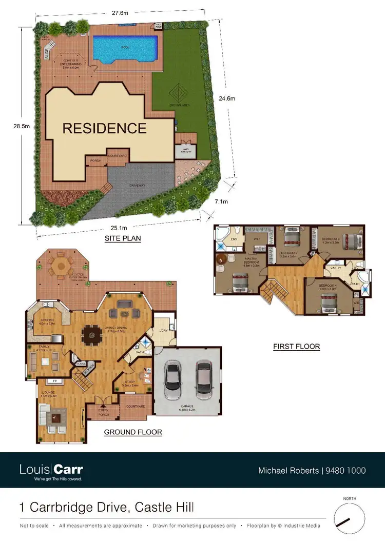 Floorplan of Homely house listing, 1 Carrbridge Drive, Castle Hill NSW 2154