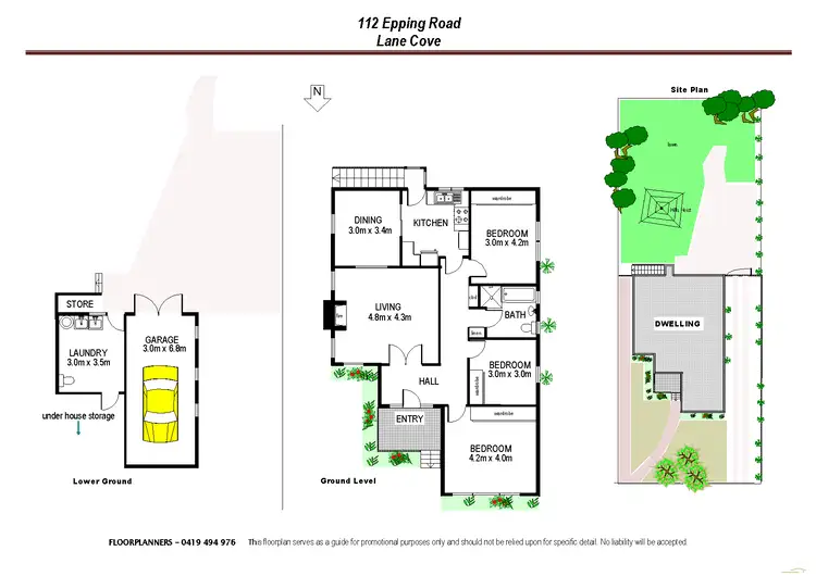 Floorplan of Homely house listing, 112 Epping Road, Lane Cove NSW 2066