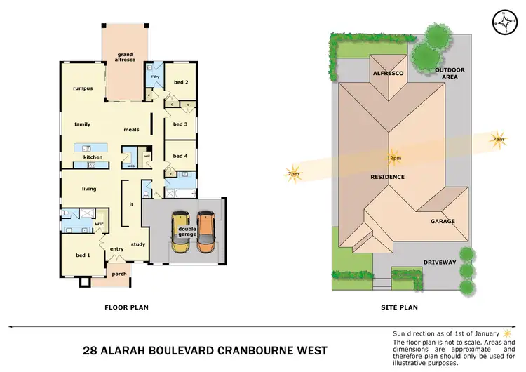 Floorplan of Homely house listing, 28 Alarah Boulevard, Cranbourne West VIC 3977