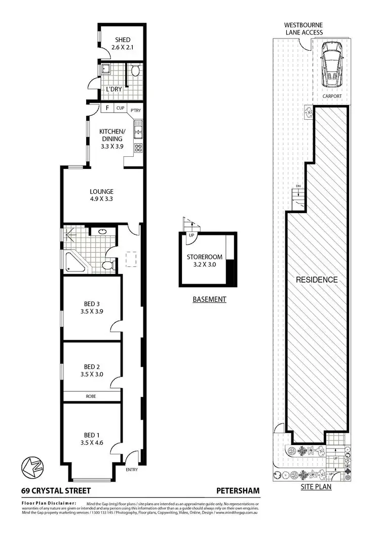 Floorplan of Homely house listing, 69 Crystal Street, Petersham NSW 2049