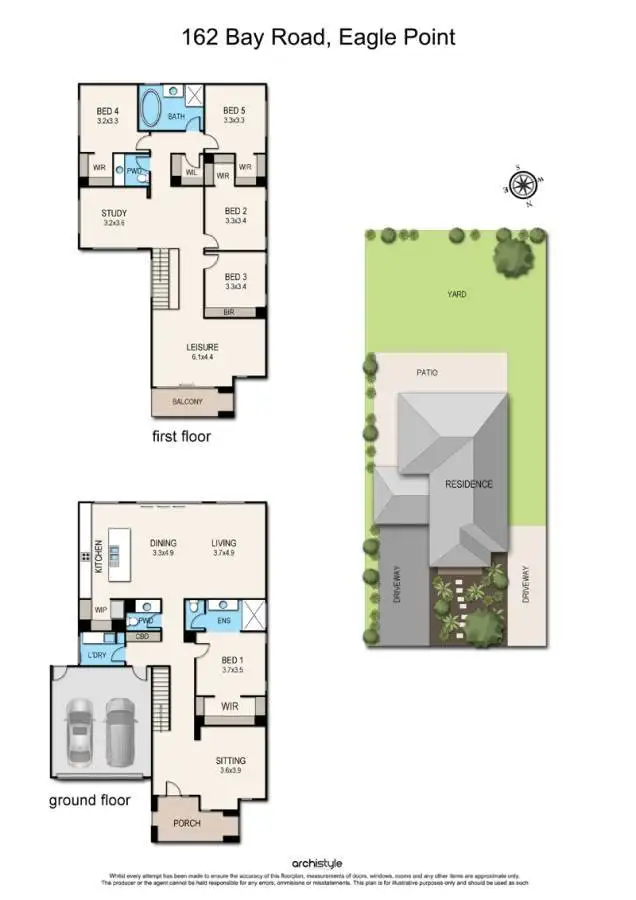 Floorplan of Homely house listing, 162 Bay Road, Eagle Point VIC 3878