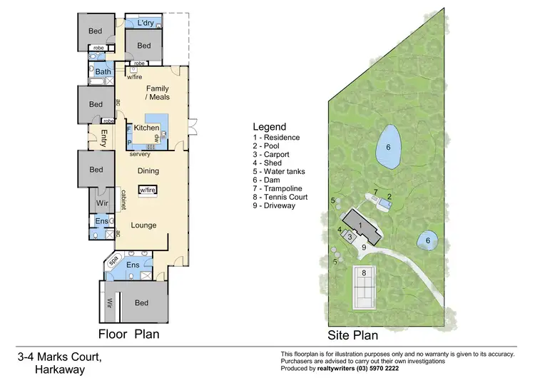 Floorplan of Homely house listing, 3-4 Marks Court, Harkaway VIC 3806