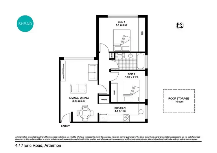 Floorplan of Homely apartment listing, 4/7 Eric Road, Artarmon NSW 2064