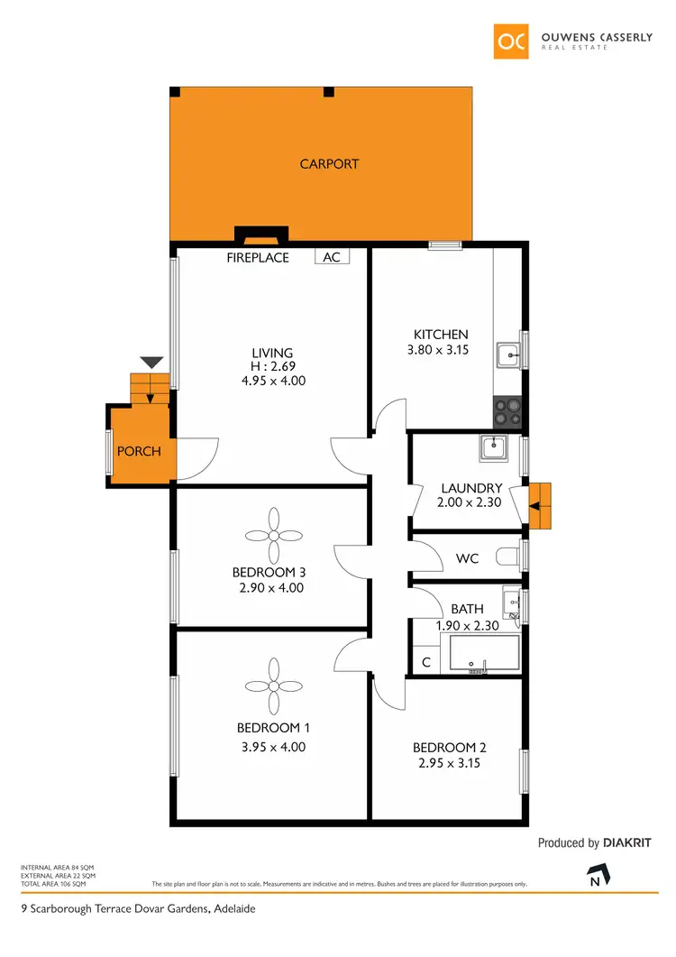 Floorplan of Homely house listing, 9 Scarborough Terrace, Dover Gardens SA 5048