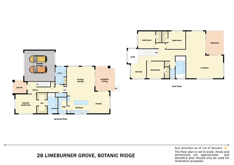 Floorplan of Homely house listing, 28 Limeburner Grove, Botanic Ridge VIC 3977