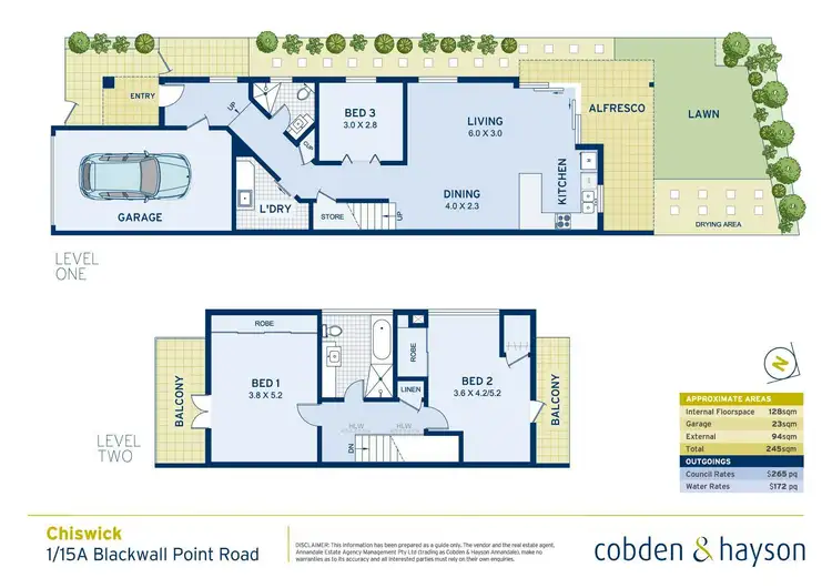 Floorplan of Homely house listing, 1/15a Blackwall Point Road, Chiswick NSW 2046