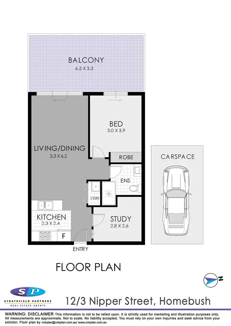 Floorplan of Homely apartment listing, 12/3 Nipper Street, Homebush NSW 2140