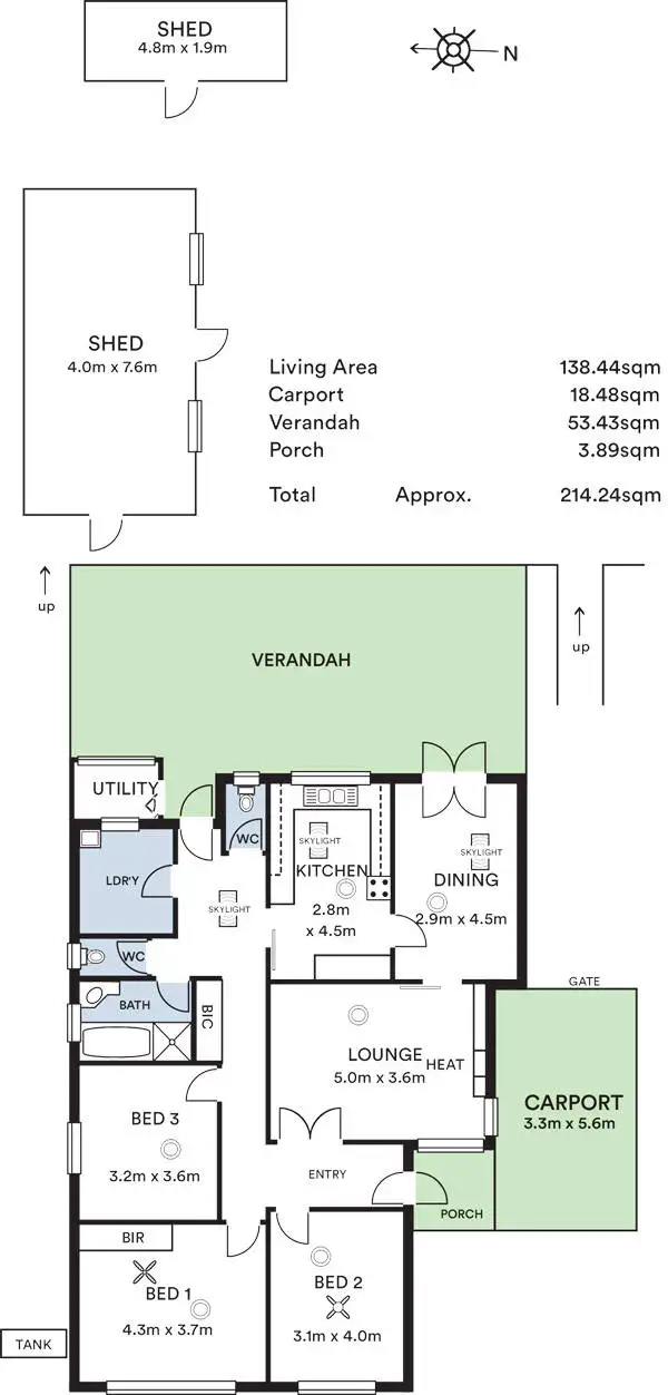 Floorplan of Homely house listing, 4 Greer Place, Magill SA 5072