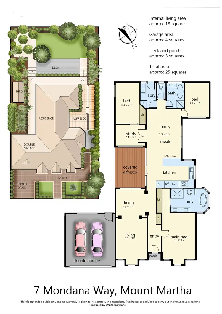 Floorplan of Homely house listing, 7 Mondana Way, Mount Martha VIC 3934