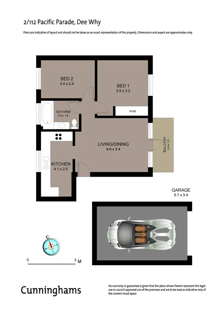 Floorplan of Homely apartment listing, 2/112 Pacific Parade, Dee Why NSW 2099