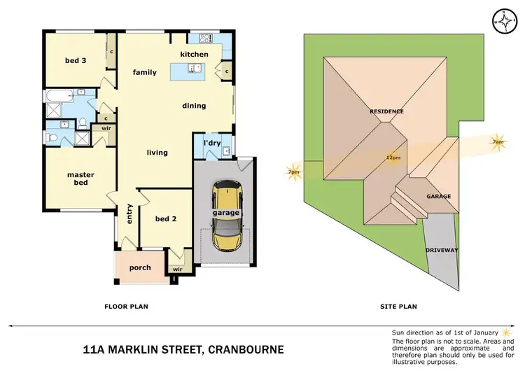 Floorplan of Homely house listing, 11A Marklin Street, Cranbourne VIC 3977