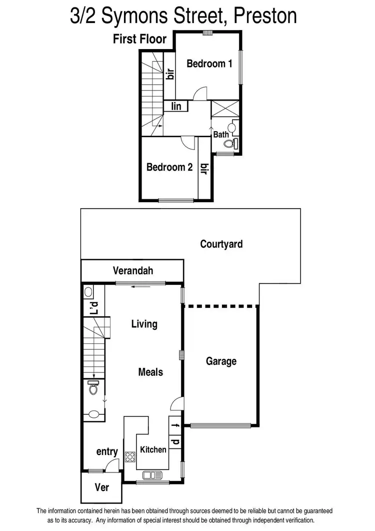 Floorplan of Homely unit listing, 3/2 Symons Street, Preston VIC 3072