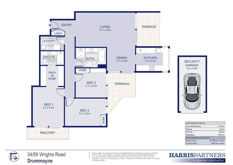 Floorplan of Homely apartment listing, 34/59 Wrights Road, Drummoyne NSW 2047