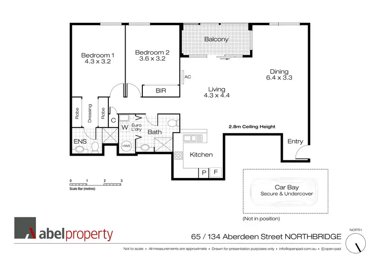 Floorplan of Homely apartment listing, 65/134 Aberdeen Street, Northbridge WA 6003