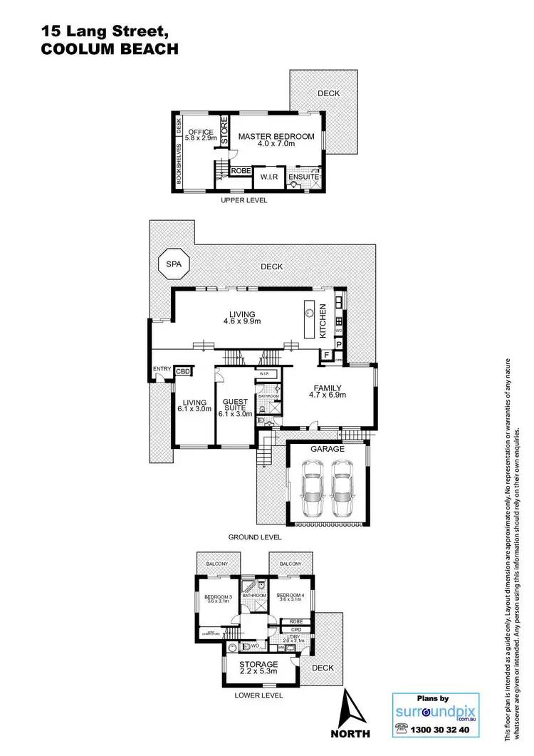 Floorplan of Homely house listing, 15 Lang Street, Coolum Beach QLD 4573