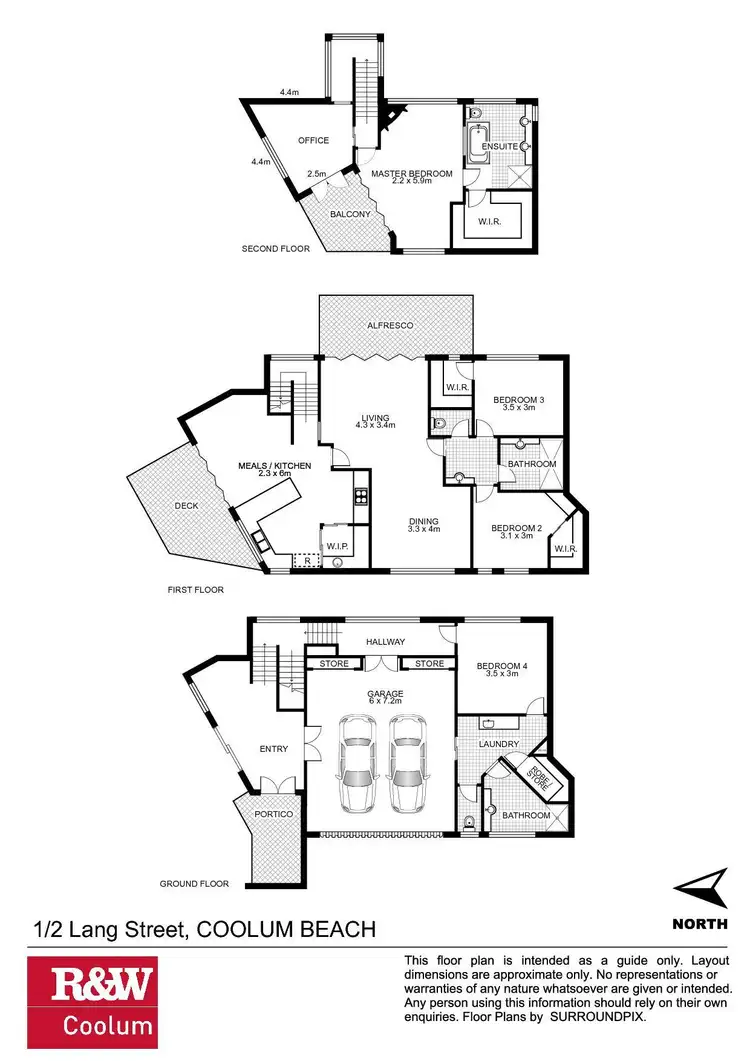Floorplan of Homely house listing, 1/2 Lang Street, Coolum Beach QLD 4573