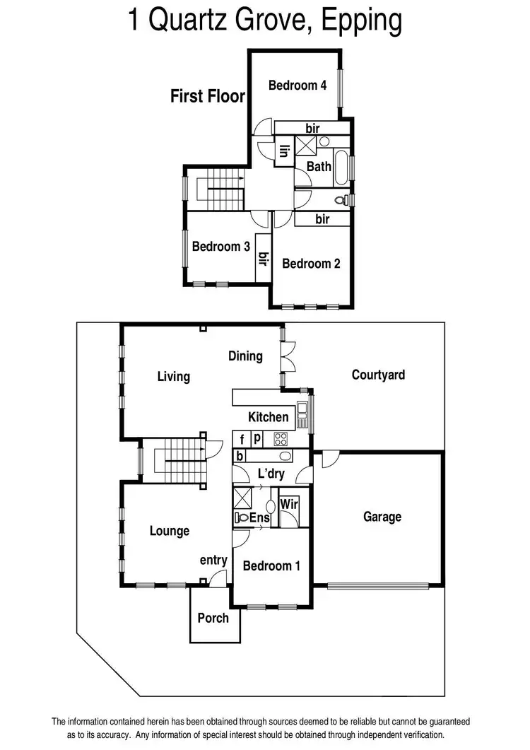 Floorplan of Homely house listing, 1 Quartz Grove, Epping VIC 3076