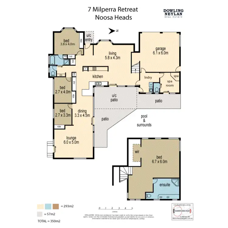 Floorplan of Homely house listing, 7 Milpera Retreat, Noosa Heads QLD 4567