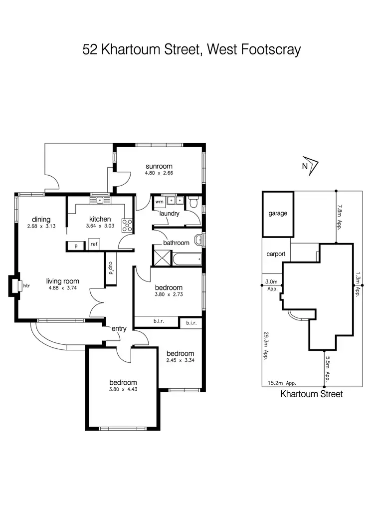 Floorplan of Homely house listing, 52 Khartoum Street, West Footscray VIC 3012