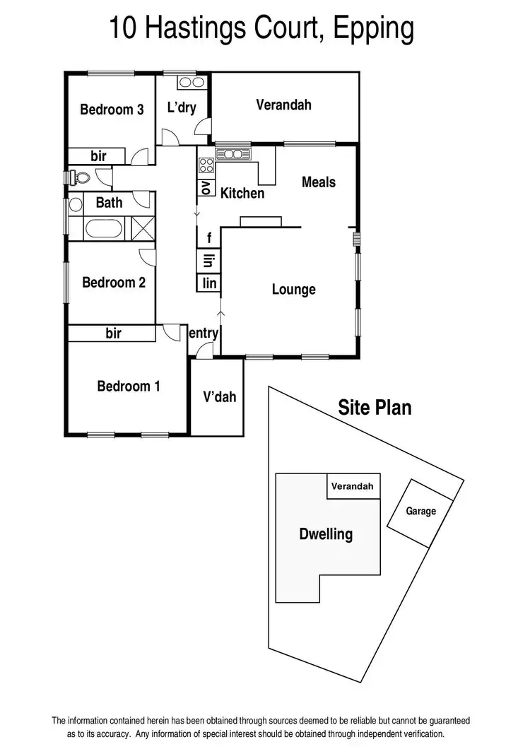 Floorplan of Homely house listing, 10 Hastings Court, Epping VIC 3076