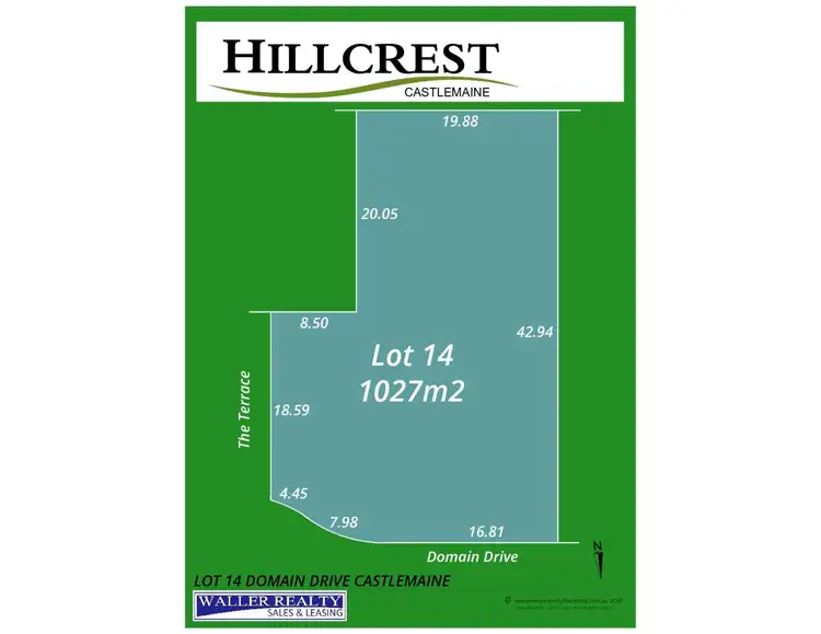 Floorplan of Homely land listing, Lot 14 Domain Drive, Castlemaine VIC 3450