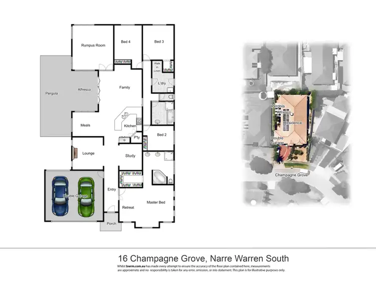 Floorplan of Homely house listing, 16 Champagne Grove, Narre Warren South VIC 3805