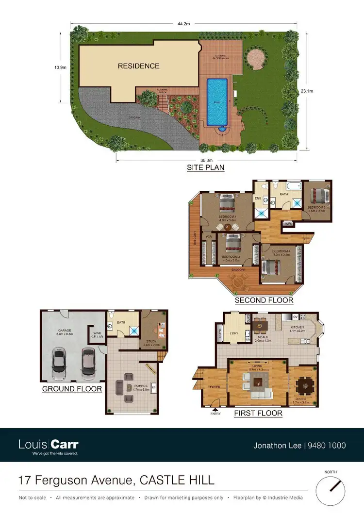 Floorplan of Homely house listing, 17 Ferguson Avenue, Castle Hill NSW 2154