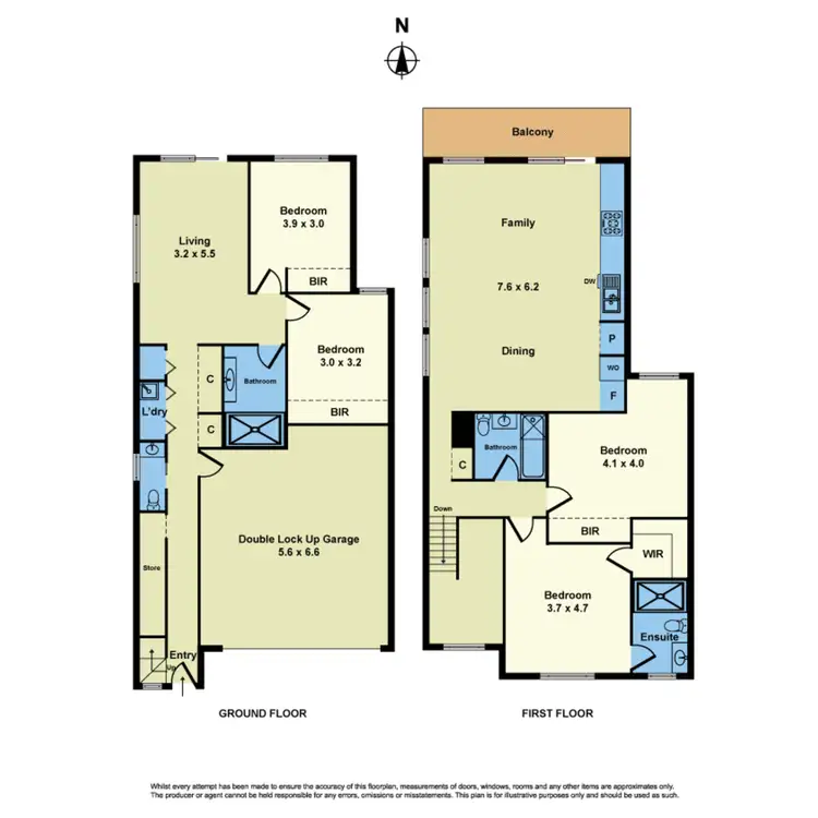 Floorplan of Homely townhouse listing, 17 Champa Road, Sunshine West VIC 3020
