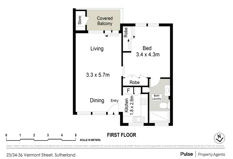 Floorplan of Homely unit listing, 23/34-36 Vermont Street, Sutherland NSW 2232