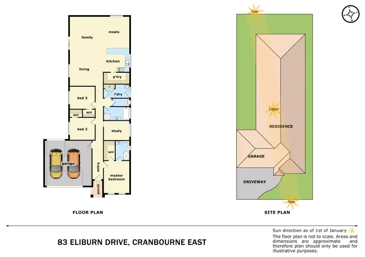 Floorplan of Homely house listing, 83 Eliburn Drive, Cranbourne East VIC 3977