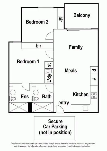 Floorplan of Homely apartment listing, 7G/71 Henry Street, Kensington VIC 3031