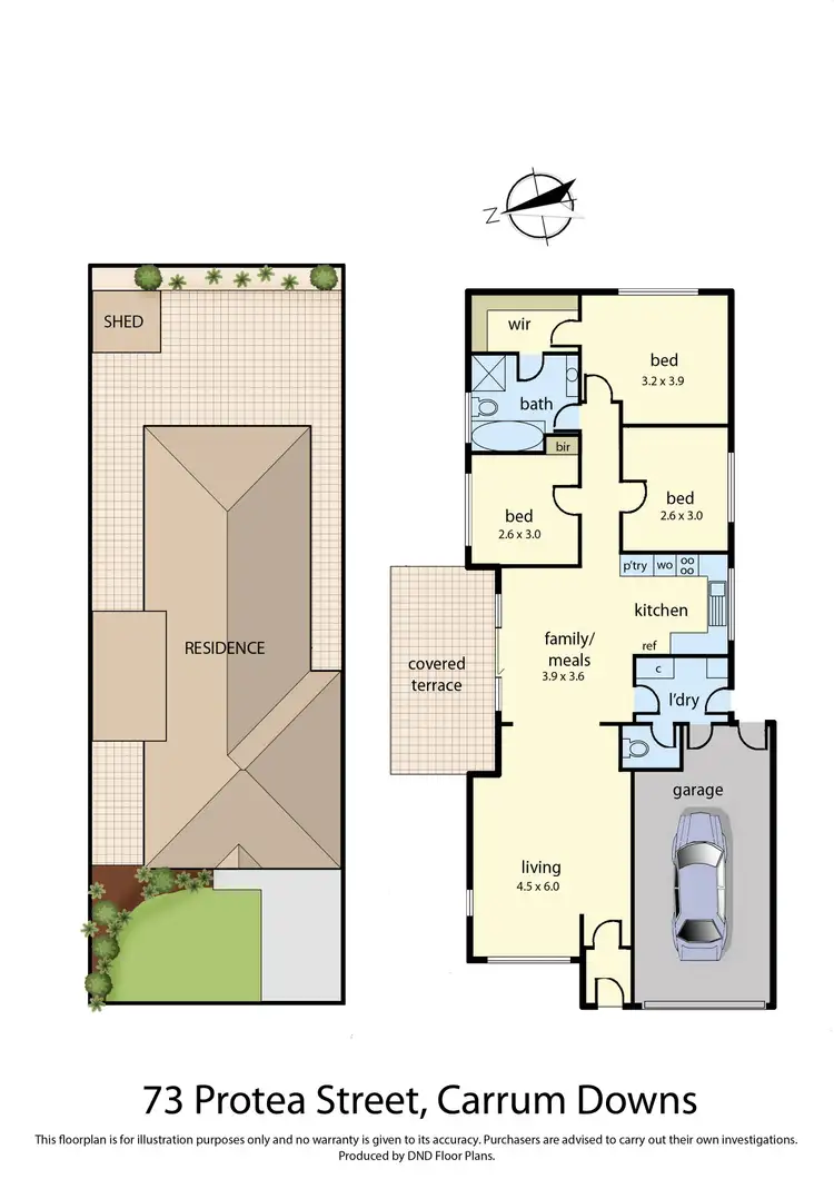 Floorplan of Homely house listing, 73 Protea Street, Carrum Downs VIC 3201