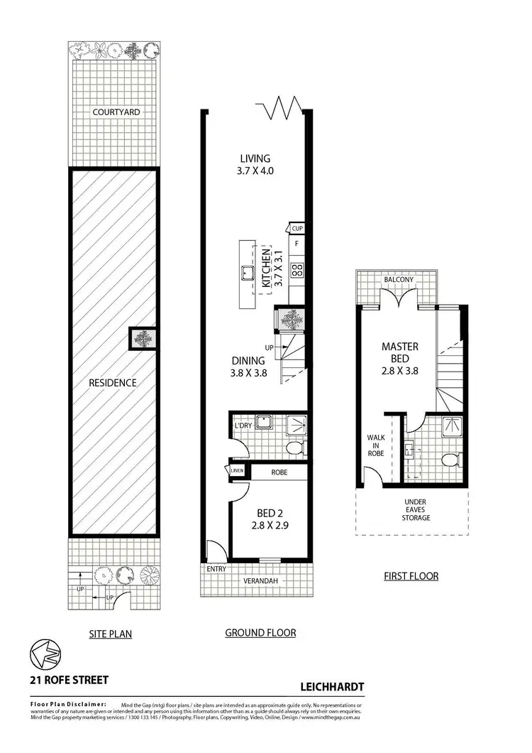 Floorplan of Homely house listing, 21 Rofe Street, Leichhardt NSW 2040