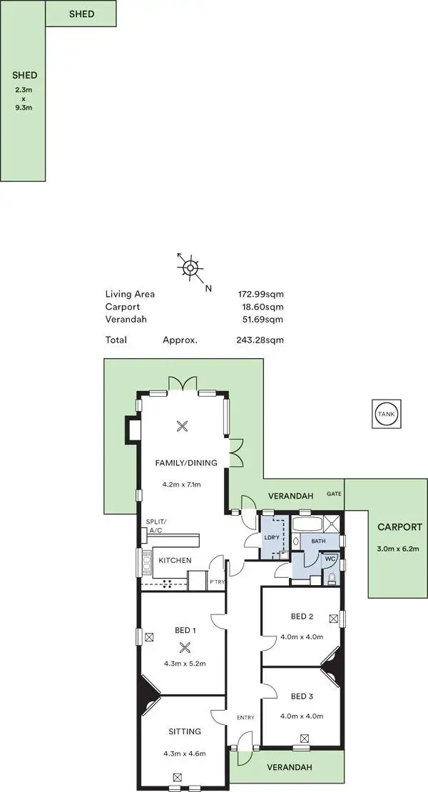 Floorplan of Homely house listing, 55 Winchester Street, St Peters SA 5069