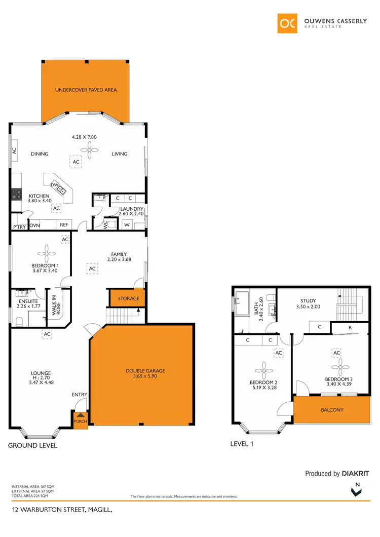 Floorplan of Homely house listing, 12 Warburton Street, Magill SA 5072
