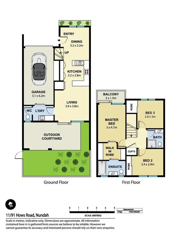Floorplan of Homely townhouse listing, 11/91 Hows Road, Nundah QLD 4012